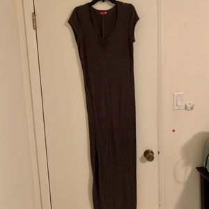 Ruby Rox Long Dress Gray Grey M
